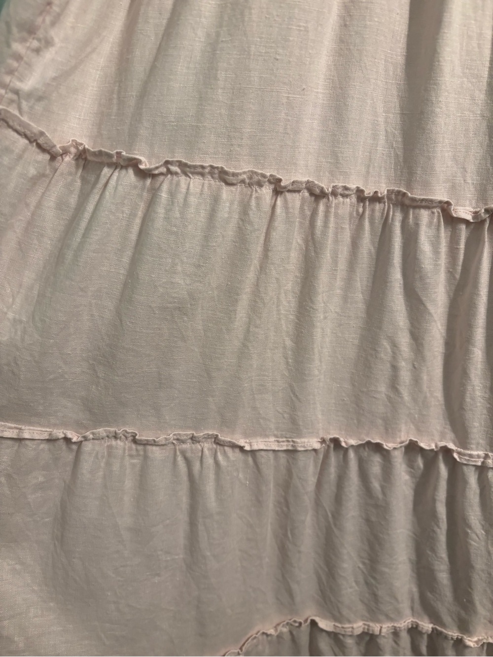 Quince 100% European Linen Smocked Pale Pink Dress - Picture 4 of 4